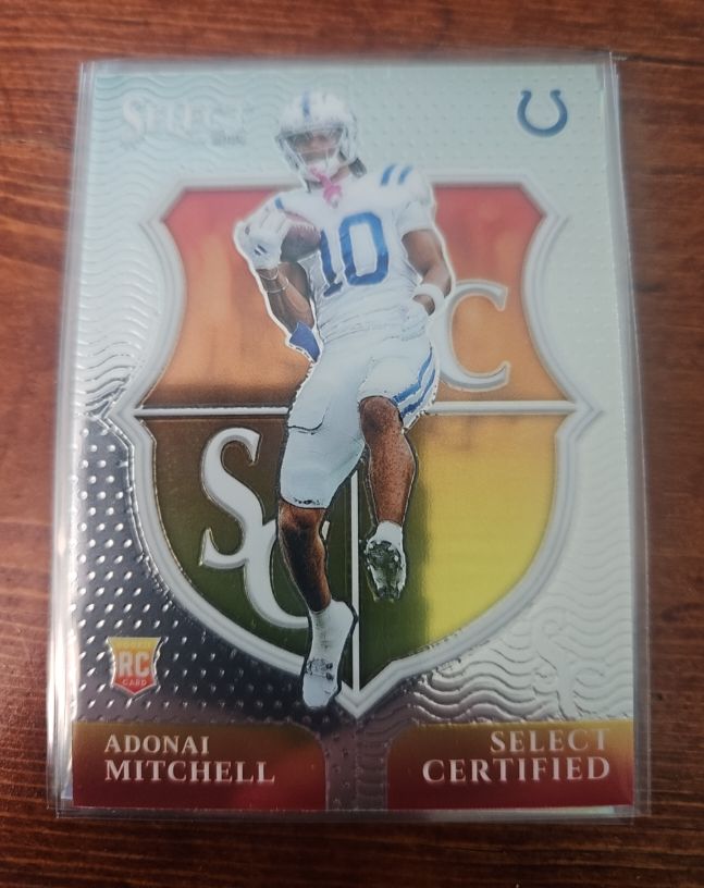 2024 Panini Select #18 Adonai Mitchell Select Certified Rookies — front
