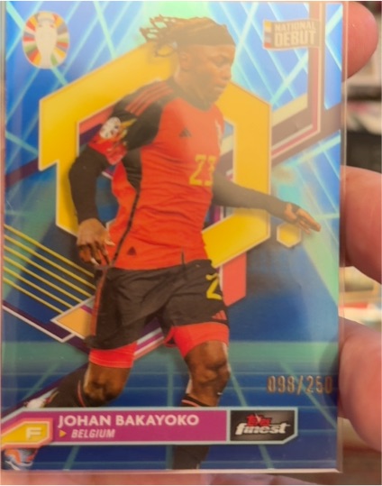 2023 Topps Finest Road to UEFA Euro 2024 #98 Johan Bakayoko — front