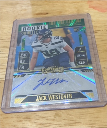 2024 Panini Contenders #203 Jack Westover Rookie Ticket — front