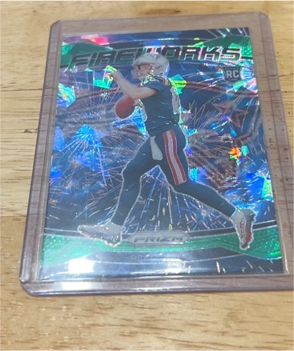 2024 Panini Prizm Fireworks #22 Drake Maye — front