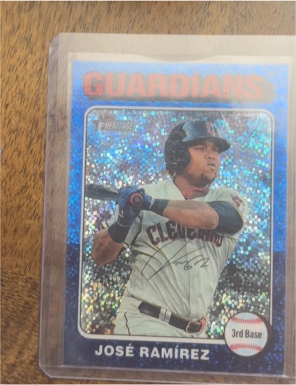 2024 Topps Heritage Chrome #183 José Ramírez — front
