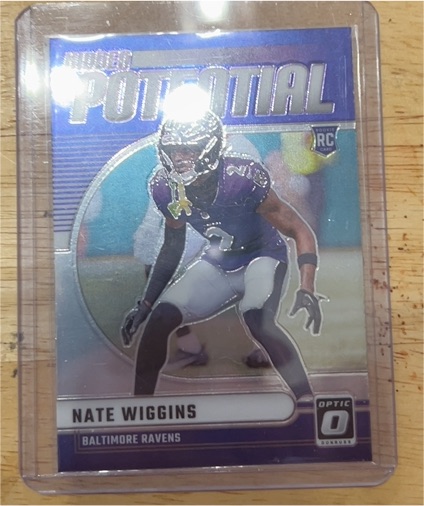 2024 Donruss Optic #20 Nate Wiggins Hidden Potential Rookie — front