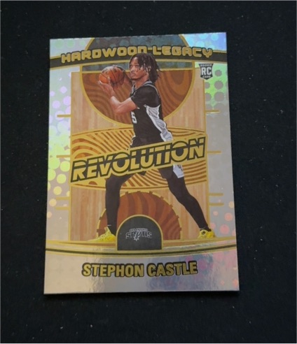 2024-25 Panini Revolution #24 Stephon Castle Hardwood Legacy RC — front
