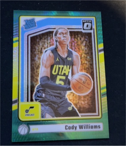 2024-25 Panini Donruss Optic #298 Cody Williams Rated Rookie — front