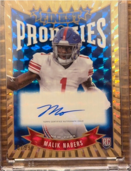 2024 Topps Finest Prodigies #P-MN Malik Nabers — front