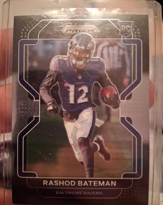 2021 Panini Chronicles Prizm Black #PB-12 Rashod Bateman — front