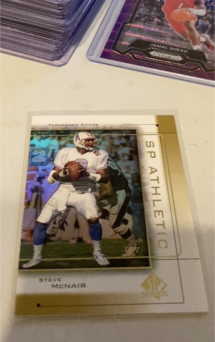 1999 SP Authentic #A2 Steve McNair — front