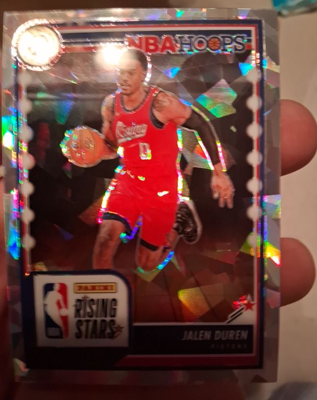 2023-24 Panini NBA Hoops Premium Stock #299 Jalen Duren Rising Stars — front