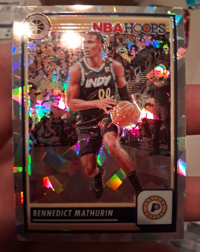 2023-24 Panini NBA Hoops Premium Stock #254 Bennedict Mathurin — front