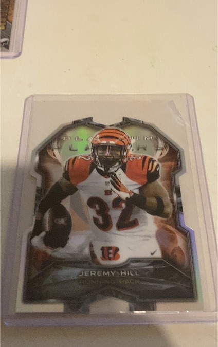 2015 Topps Platinum Players Die Cut #PDC-JH Jeremy Hill Cincinnati Bengals — front