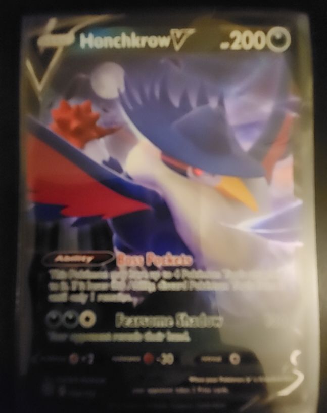 2021 Pokémon Brilliant Stars #088 Honchkrow V — front
