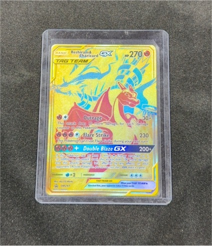 2021 Pokémon SM247 Reshiram & Charizard GX — front