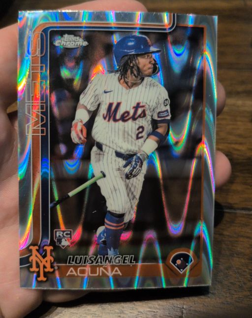 2025 Topps Chrome #56 Luisangel Acuna — front