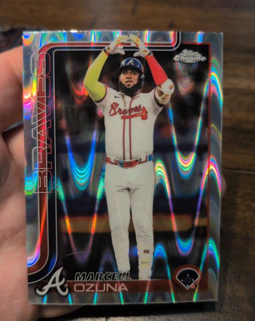 2025 Topps Chrome #250 Marcell Ozuna — front