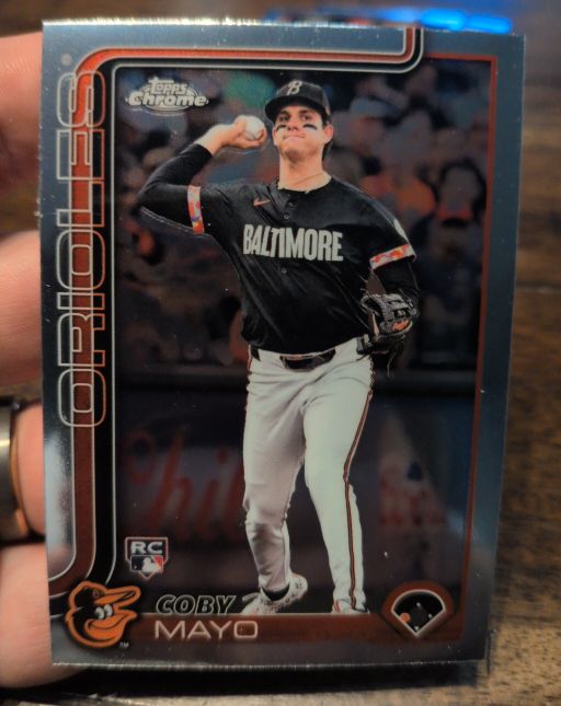 2025 Topps Chrome #120 Coby Mayo — front