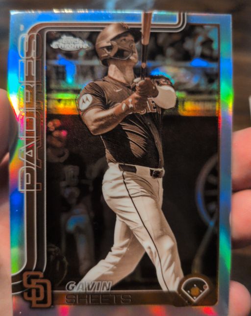 2025 Topps Chrome #158 Gavin Sheets — front