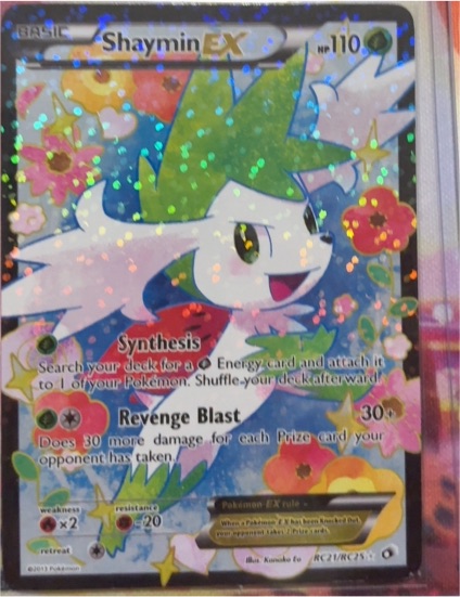 2013 Pokémon RC21 Shaymin EX — front