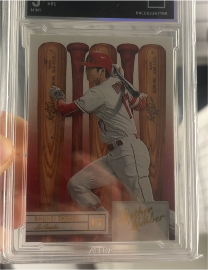 2019 Panini Leather & Lumber Bats Embossed #81 Shohei Ohtani — front