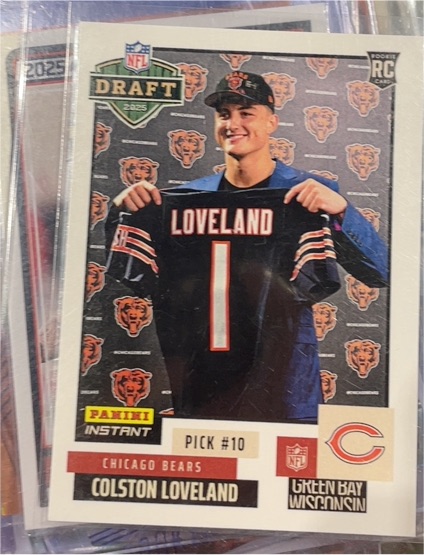 2025 Panini Instant NFL Draft Night #16 Colston Loveland — front