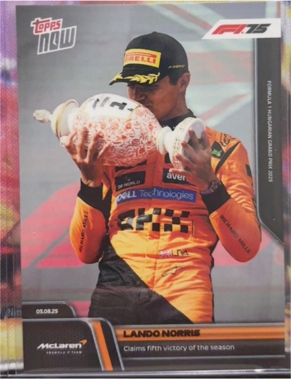 2025 Topps Now F1 #55 Lando Norris — front