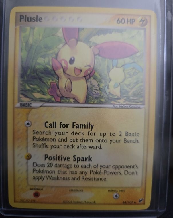 2005 Pokémon EX Deoxys #44 Plusle — front