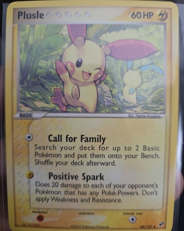 2005 Pokemon EX Deoxys #44 Plusle — front