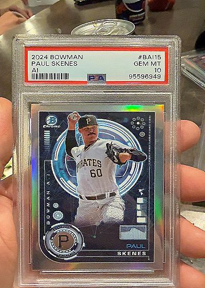 2024 Bowman Chrome AI #BAI15 Paul Skenes — front