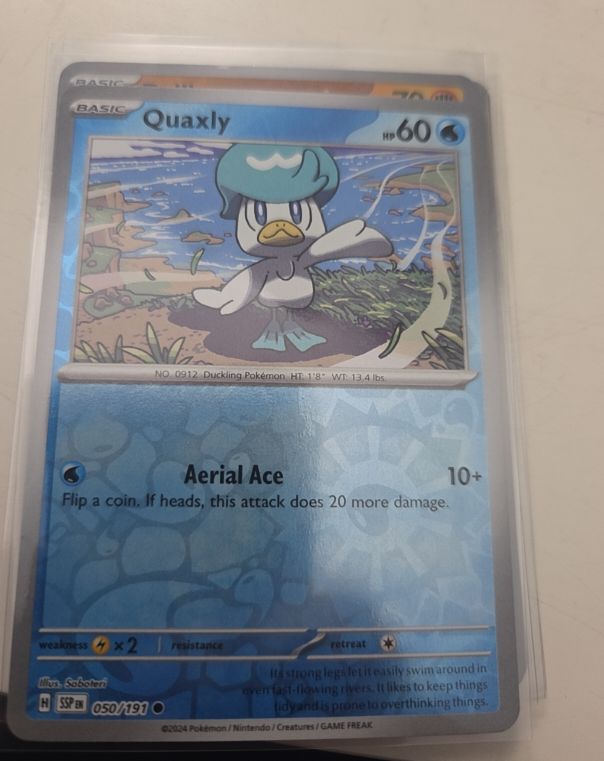2024 Pokémon Scarlet & Violet Surging Sparks #050 Quaxly — front