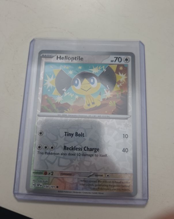 2024 Pokemon SV08: Surging Sparks #154 Helioptile — front