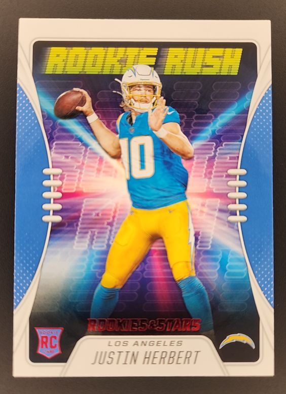 2020 Panini Rookies & Stars #RR-3 Justin Herbert Rookie Rush — front