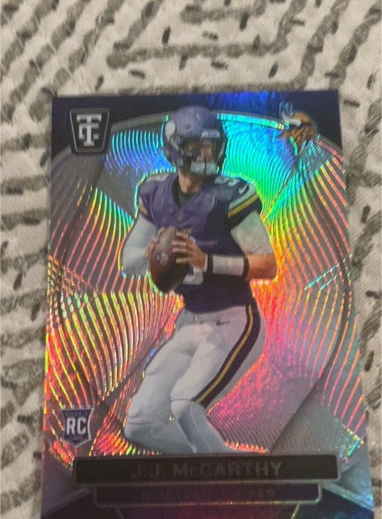 2024 Panini Totally Certified #127 J.J. McCarthy — front