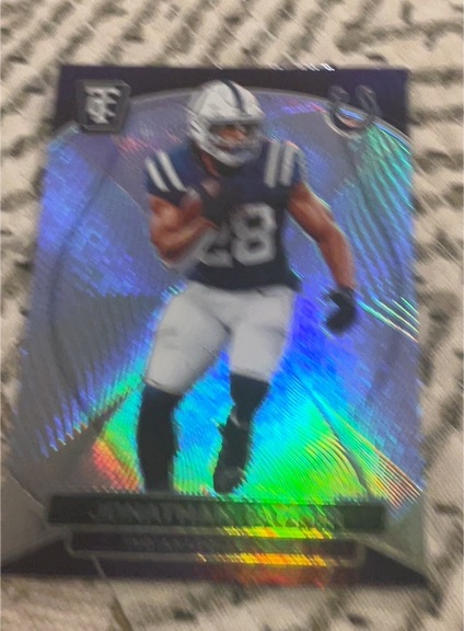 2019 Leaf Metal Draft Sephia Variation Silver Wave Auto #SV-PC1 Parris Campbell — front