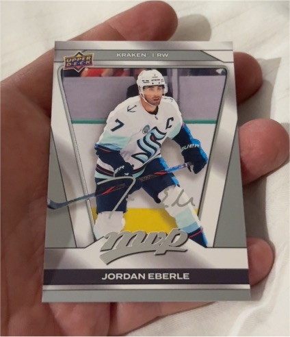 2025-26 Upper Deck MVP Jordan Eberle Gold Script Kraken — front