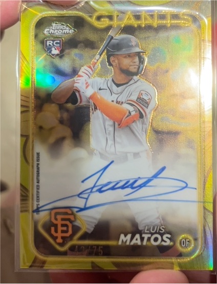 2024 Topps Chrome #RC Luis Matos — front