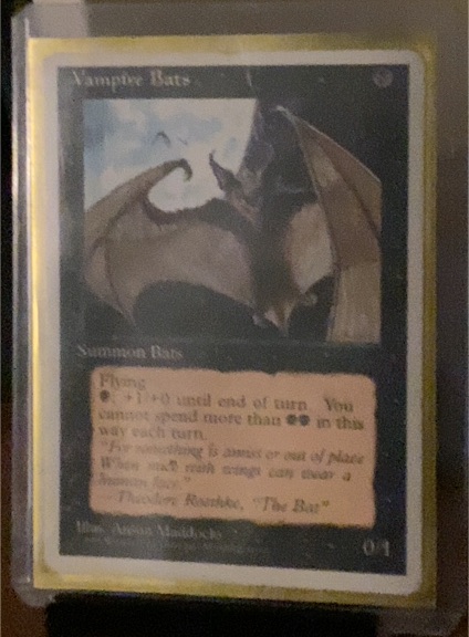 1995 Magic: The Gathering #1 Vampire Bats — front
