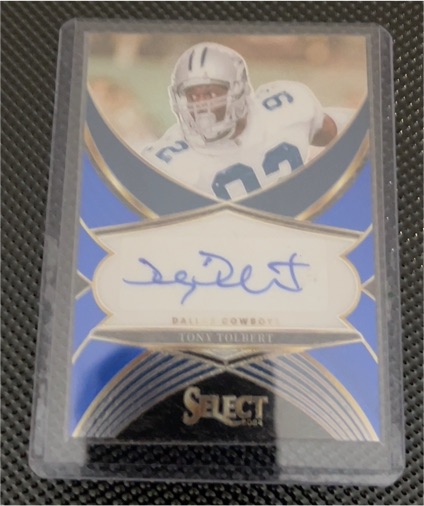 2024 Panini Select - Select Signatures Tony Tolbert #SSP-TTT Blue Prizm Auto — front
