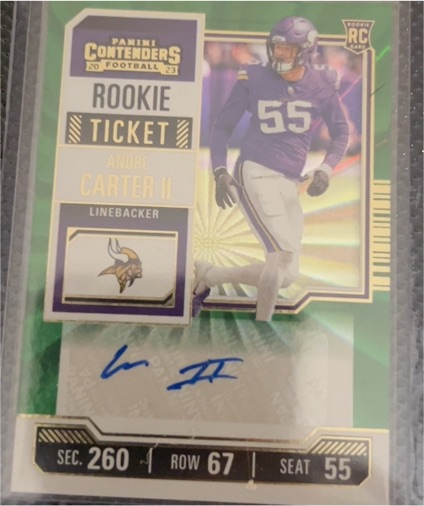 2023 Panini Contenders Rookie Ticket #170 Andre Carter II — front
