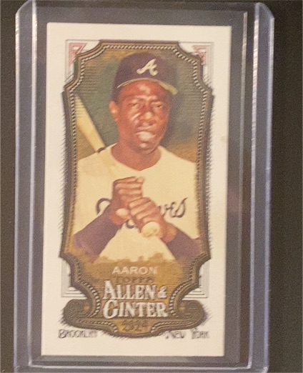 2024 Topps Allen & Ginter Mini #140 Hank Aaron — front