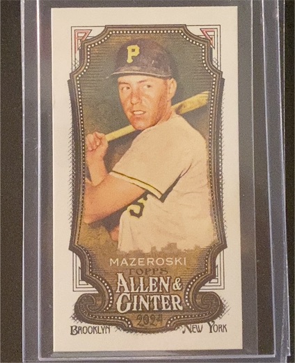 2024 Topps Allen & Ginter #176 Bill Mazeroski Mini — front