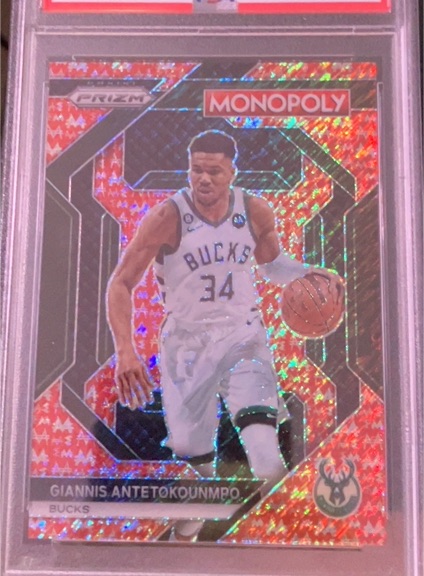 2023-24 Panini Prizm Monopoly #PS5 Giannis Antetokounmpo — front