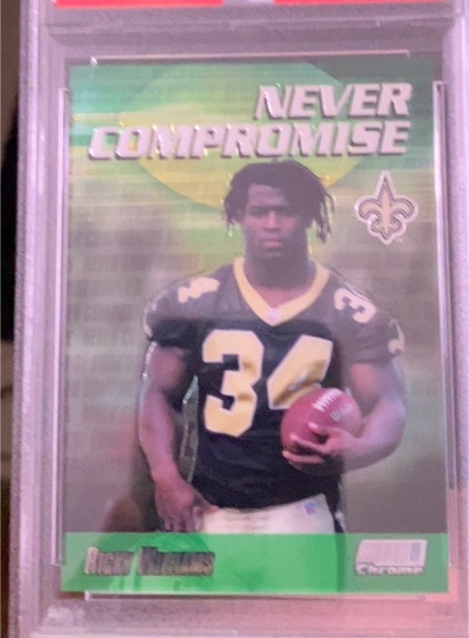 1999 Topps Stadium Club Chrome #NC5 Ricky Williams Never Compromise — front