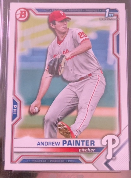 2021 Bowman Draft #BD-10 Andrew Painter — front