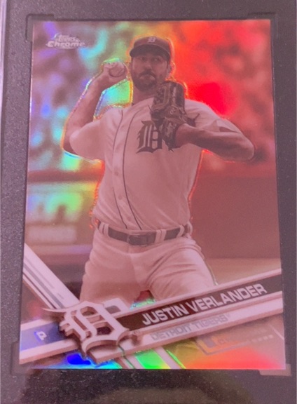 2017 Topps Chrome #93 Justin Verlander — front