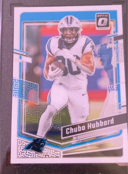 2023 Donruss Optic #27 Chuba Hubbard — front