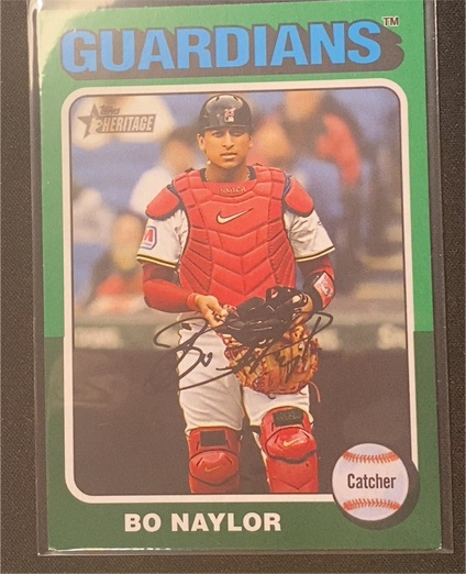 2024 Topps Heritage High Number #605 Bo Naylor — front