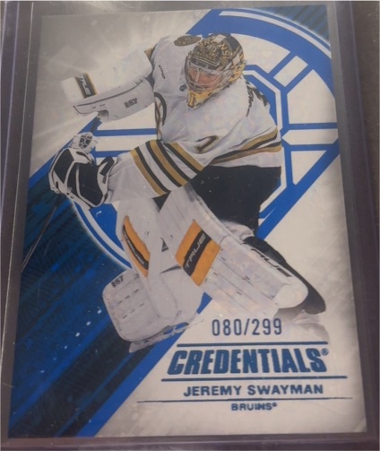 2024-25 Upper Deck Credentials #1 Jeremy Swayman — front