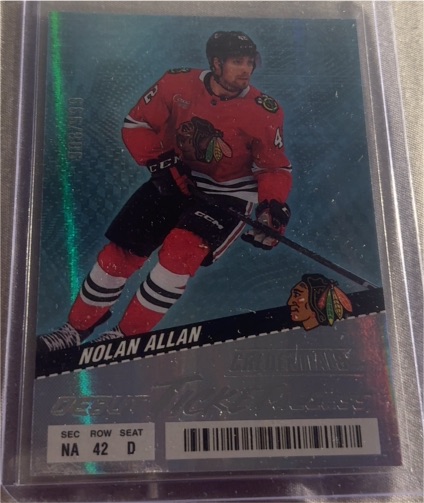 2024-25 Upper Deck Credentials #109 Nolan Allan Debut Ticket Access — front