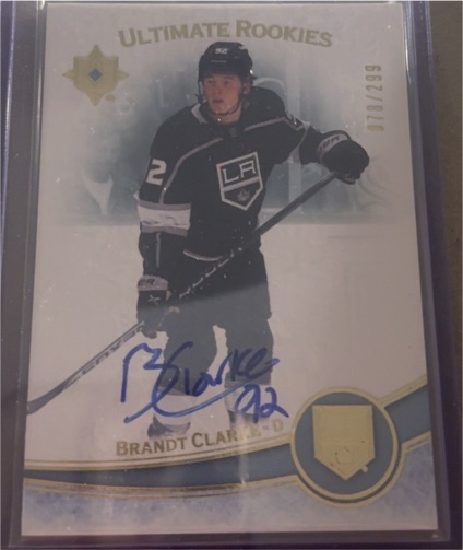 2022 Upper Deck Ultimate Collection Ultimate Rookies #118 Brandt Clarke — front