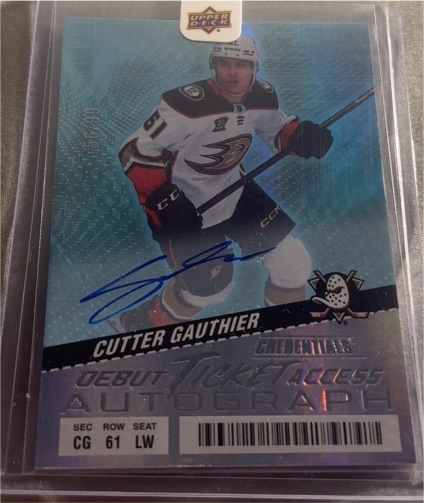 2024-25 Upper Deck Credentials #127 Cutter Gauthier — front
