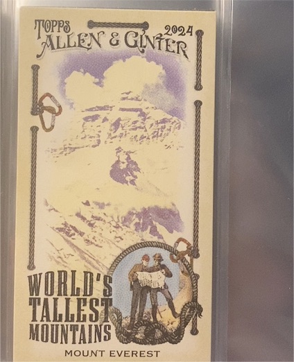 2024 Topps Allen & Ginter #WTM-1 Mount Everest — front